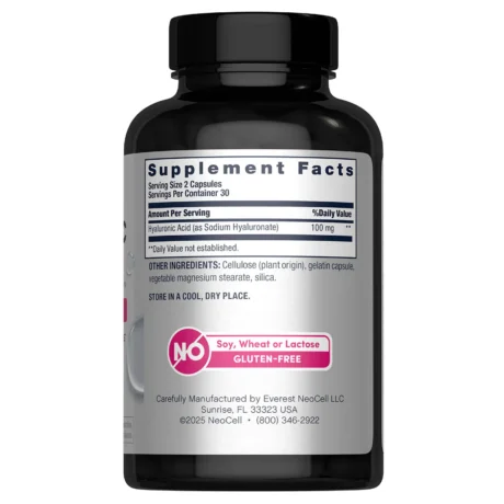 Hyaluronic Acid 100 mg, 60 Vegan Capsules6