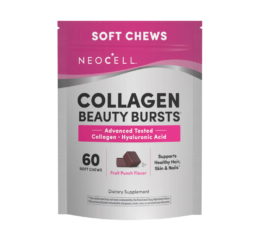 Neocell Collagen Beauty Bursts Fruit Punch Flavor, 60 Tasty Soft Chews