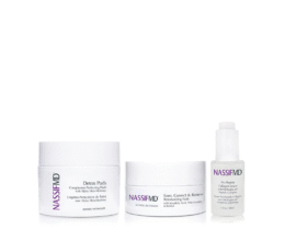 Elasticity-boosting, soothing 3-piece set 