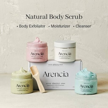 Arencia Fresh Cloud Sea Salt Body & Scalp Scrub (Pink)s
